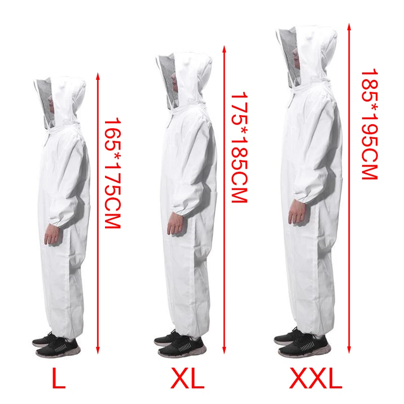 Beekeeping Protective Clothing Full Body Anti-Bee Suit Safty Veil Hat Smock Beekeepers Protection Equipment Bee Keeping Clothing