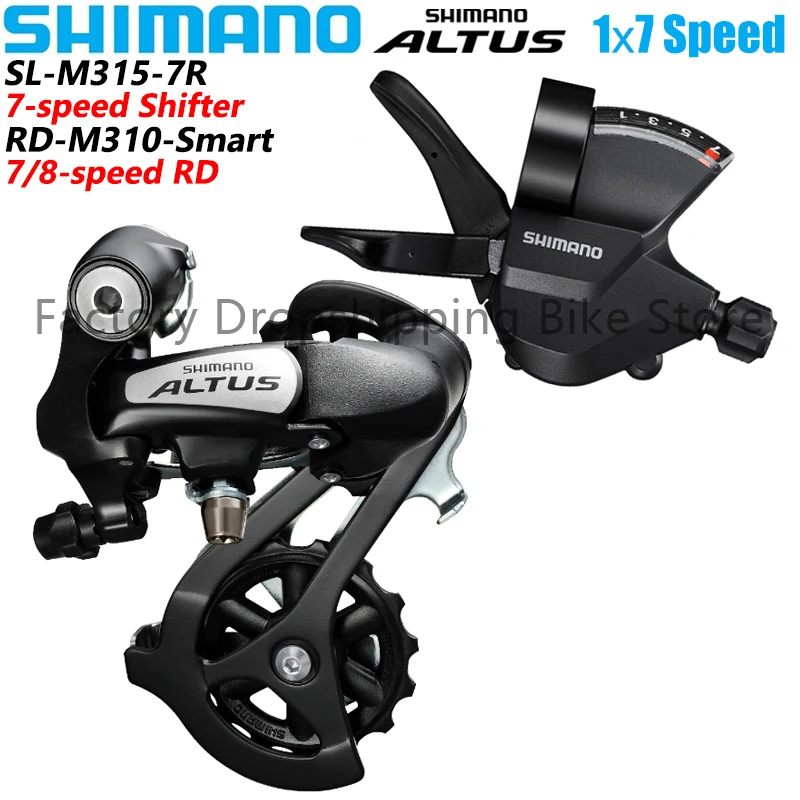 Shimano ALTUS RD-M310 Rear Derailleur 7 8 Speed M315 Shifter Lever 21S 24V Mountain Bike Groupset Original MTB Bicycle Parts