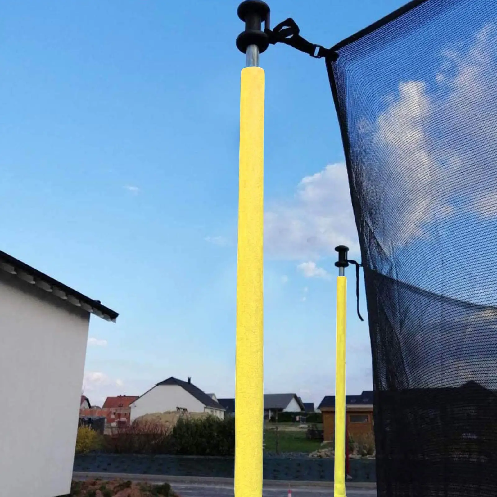 1pc 40CM Trampoline Poles Cover Padding Foam Tubing Foamed Pipe Sponge Casing Protective Trampoline Pole Foam Sleeves Yellow