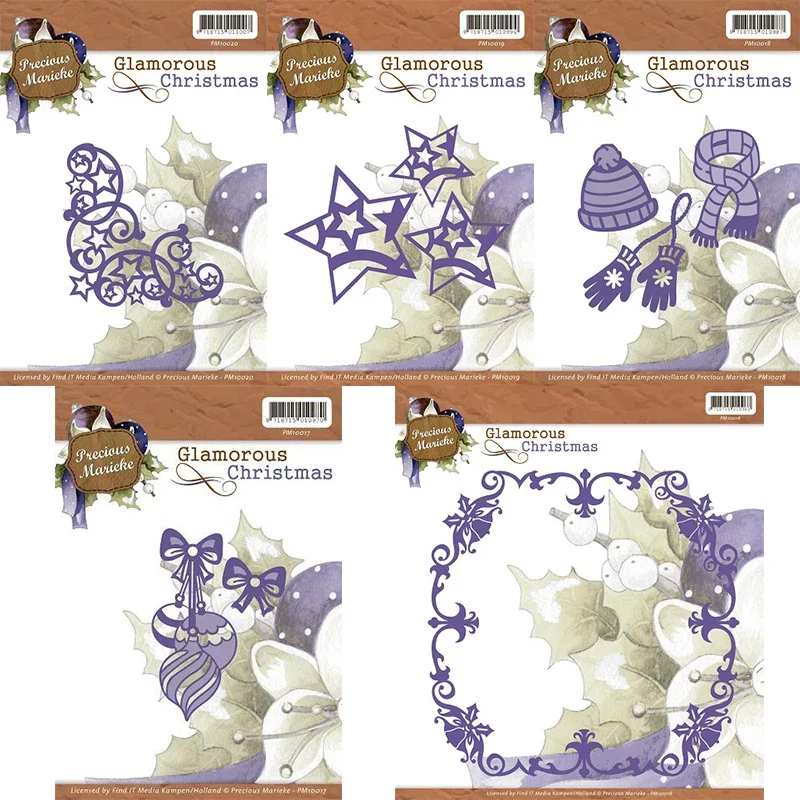 

Металлические вырубные ножи Mmao Crafts: Рождественские колокольчики, звезды, шарфы. Трафареты для скрапбукинга, бумажных/фотокарточек, тиснения.