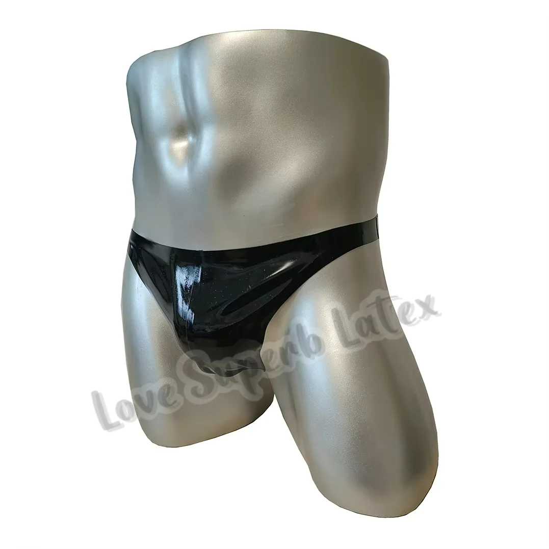الذكور اللاتكس ملخصات المطاط الرجال الملابس الداخلية ثونغ اللاتكس المطاط سراويل ثونغ الملابس الداخلية اليدوية T-الظهر السروال أزياء الهالوين