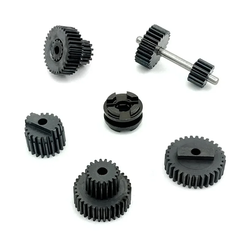 1 Juego de engranajes de aluminio de alta calidad para cambio de caja de cambios de 2 velocidades para WPL B1 B24 B16 B36 C24 1/16 4WD 6WD piezas de coche RC