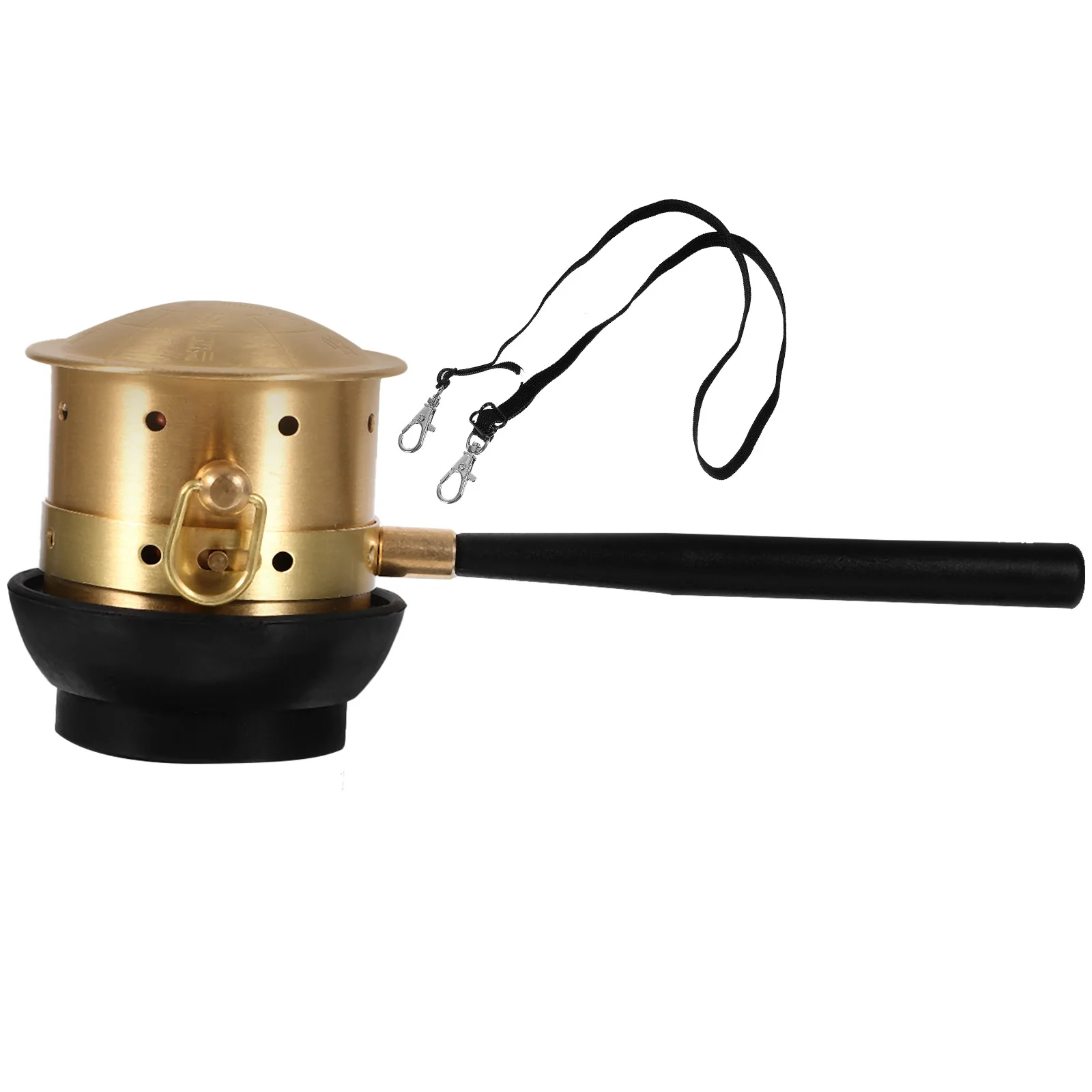 

1Set Pure Copper Moxibustion Box Moxa Burner Can Large Inner Diameter Heating Area Handheld Body Care Tool Warm Therapy