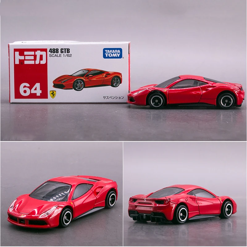 Takara Tomy Ferrari 488 GTB Alloy Car Diecasts & Toy Vehicles Car Model Miniature Scale Model Car For Children Out of Print