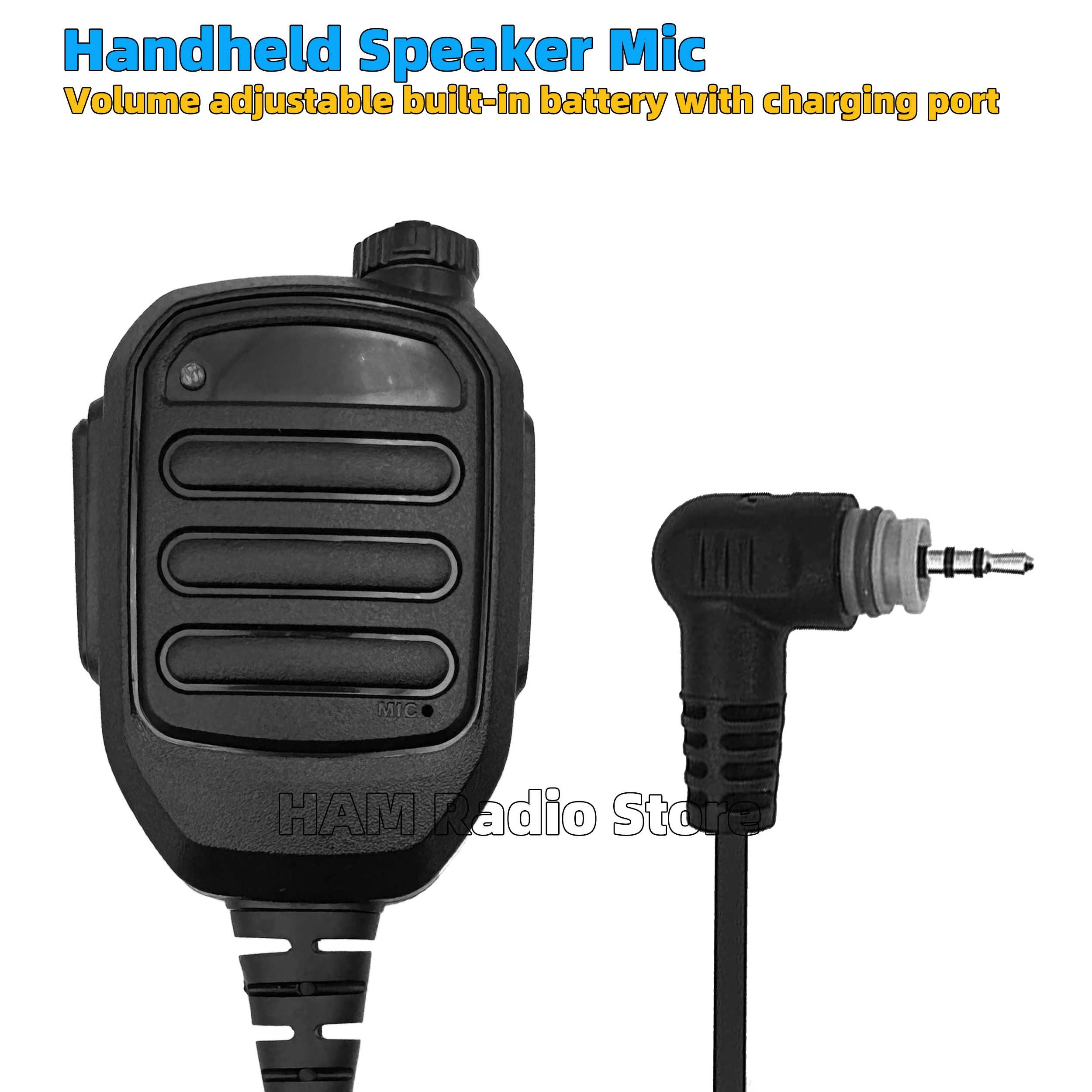 مكبر صوت قابل لإعادة الشحن لضبط مستوى الصوت لراديو موتورولا SL1M SL1K SL1600 SL300 SL7500 SL400 SL4000 SL7550 TLK100 SL3500e #1