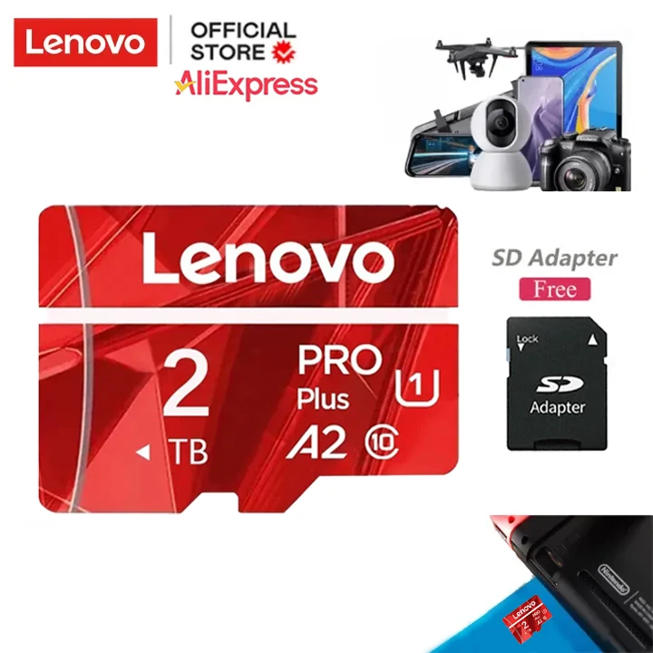 Lenovo-高速メモリカード,テラバイトGB,512GB,1テラバイトGB,128GB,ミニSDカード,アダプター,蒸気デッキ用