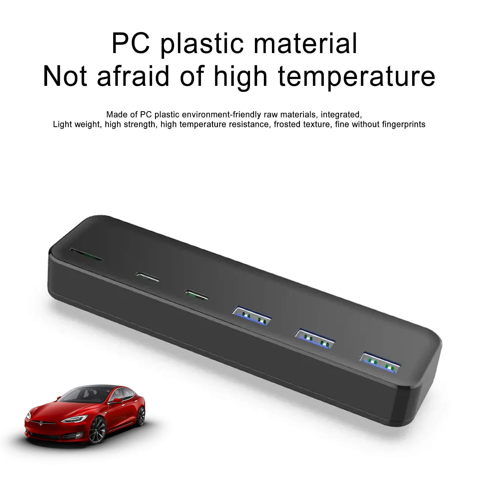 Docking Station per Tesla Model 3 Y Hub USB 27W ricarica rapida intelligente 6 in 2 Type-C Micro SD Model3 modelely 2021-2023