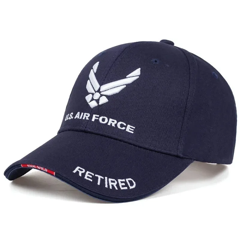 Baseball Cap United States Air Force Wings Embroidered Cap Men\'s and Women\'s Summer Outdoor Sunshade Breathable Sun Hat