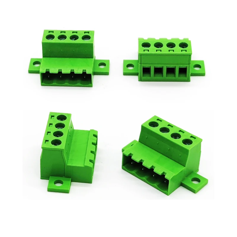 1Sets Solderless Docking Type 2EDGRKC 5.08MM Screw Terminal Block Connector PCB Plug-in 2EDG 5.08 Terminal Block Wire Connector