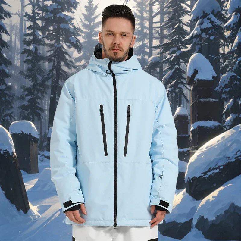 Men Skiing Jackets Snowboard Wear 2025 Sports Warm Waterproof 15000 Windproof Ski Clothes Male Winter Snow Jackets Outdoor Coats