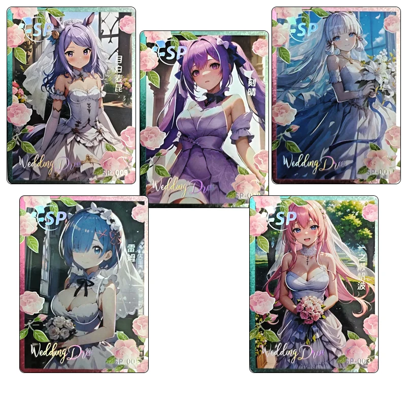 

Goddess Story Sp Series Mona Kamisato Ayaka Rem Anime Characters Rare Collection Flash Card Cartoon Toys Christmas Gift