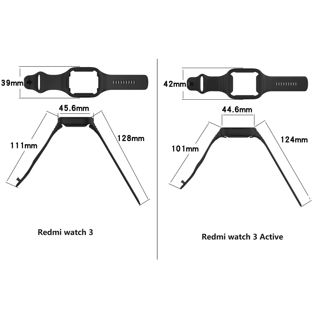 Silicone Strap For Redmi Watch 3 Active lite Redmi3 High quality Watch Band Sport Wristband