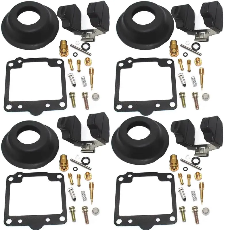 4 комплекта для XS1100L 1980-1981 XS1100S XS 1100 1100L 1100S комплект для ремонта карбюратора плунжерная диафрагма прокладка поплавковой чаши