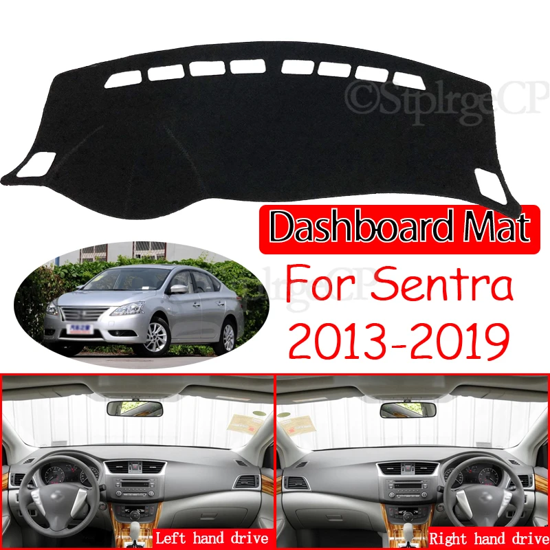 

Солнцезащитный козырек для приборной панели, аксессуары 2014 2015 2016 для Nissan Sentra B17 2013 ~ 2019 Pulsar Sylphy, противоскользящий коврик для приборной панели, накладка