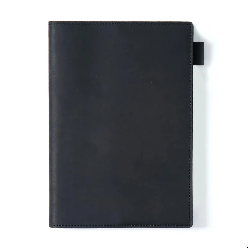 Retro Cowhide Fixed Page Hand Ledger Book Jacket A5 A6 Library Book Protection Cover Planners Notepad School Supplies Stationery view 4