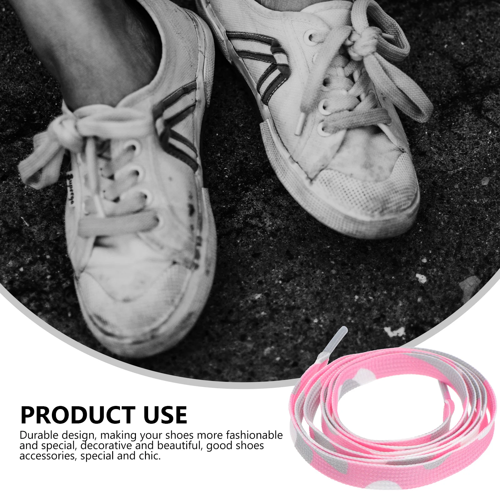 

5 шт. разноцветные радужные градиентные шнурки из полиэстера, прочные плоские эластичные кроссовки, сменный аксессуар для роликовых коньков