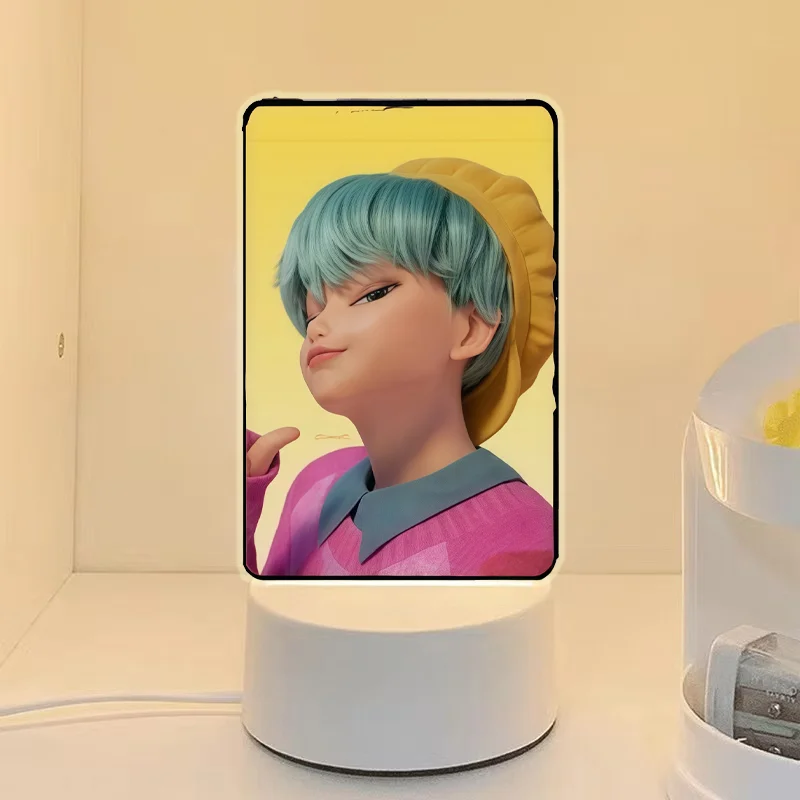 KPop K-POP Demon Hunters Kawaii Zoe Mira Rumi Saja Boys Superstar Monochrome Light Remote Control 16 Color Light Night Light - Image 2