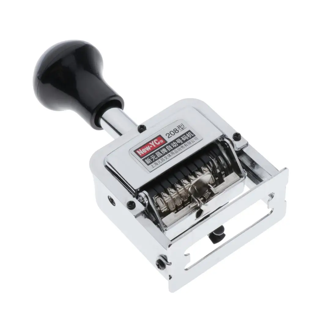 Automatic Number Stamp 8 Digits Ink, Date Stamp, Self Inking
