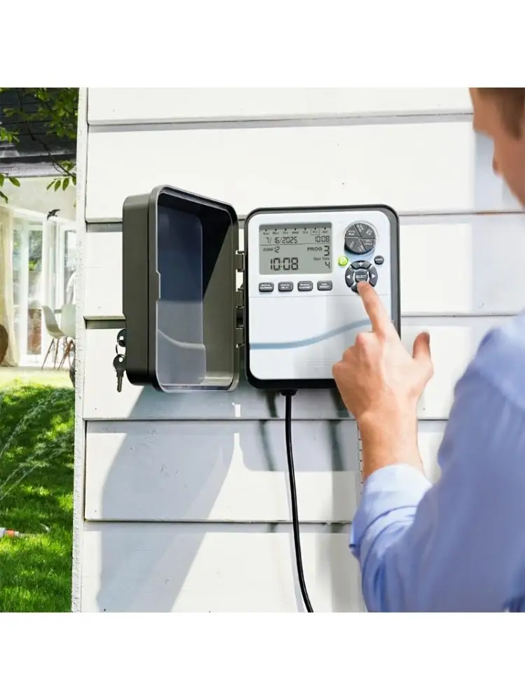  Multiple Zone 12 Valves Horticulture Control Unit with Backlight LCD Automatic Plant Watering Structure for Easy Operati