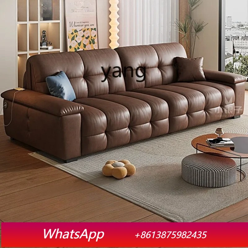 MM leather intelligent electric sofa bed foldable dual-purpose living room balcony study