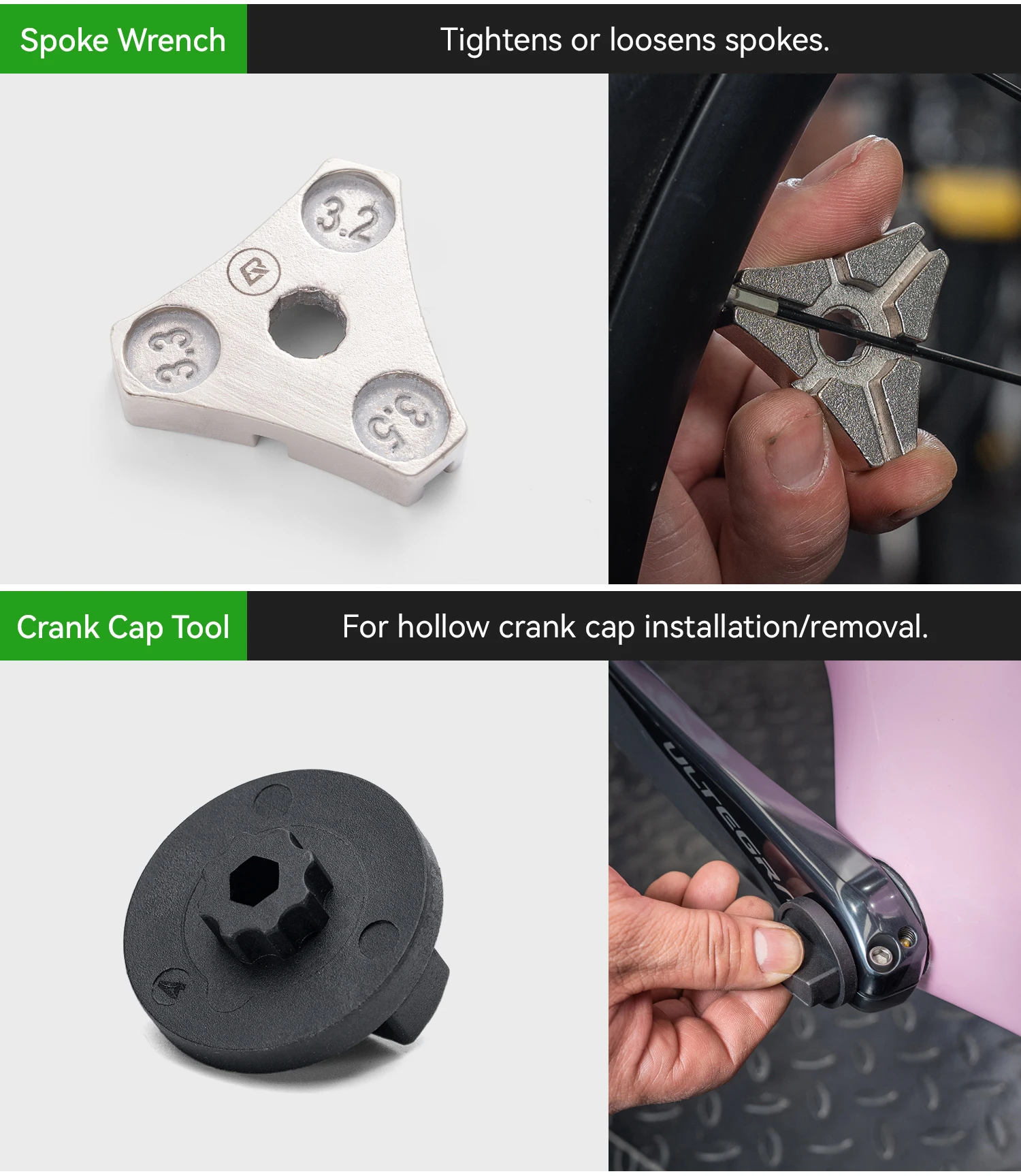 ROCKBROS Fahrrad-Reparaturwerkzeug-Set Multifunktionales 22-in-1 Fahrrad-Kombinations-Wartungswerkzeug-Set Fahrrad-Zubehör – Detail 10