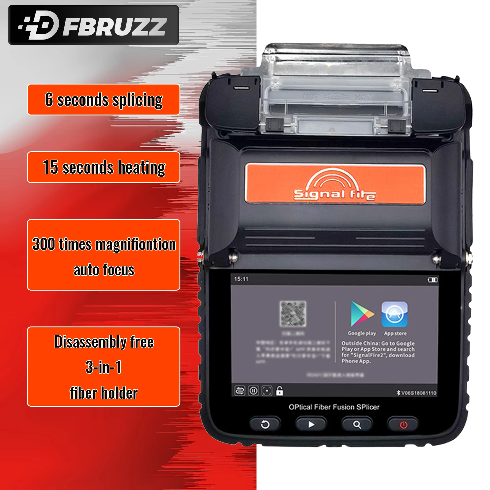 Signalfire Al6C+ Fiber Optic Fusion Machine Professional Optical Communication Equipment for Efficient Connectivity view 2