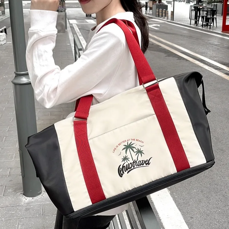 

1pcs Gym Travel Bag Large-Capacity Wet-Dry Separation Luggage Tote Portable Handheld Bag for Business Trips & Travel Essentials