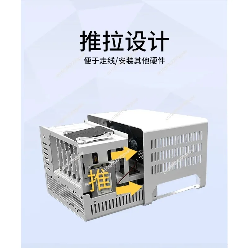Multi-Drive NAS Network Storage Chassis 1U Rack Mount Mini Desktop Server Case DIY Home Cloud Storage Mini Host Computer Cabinet - view 5