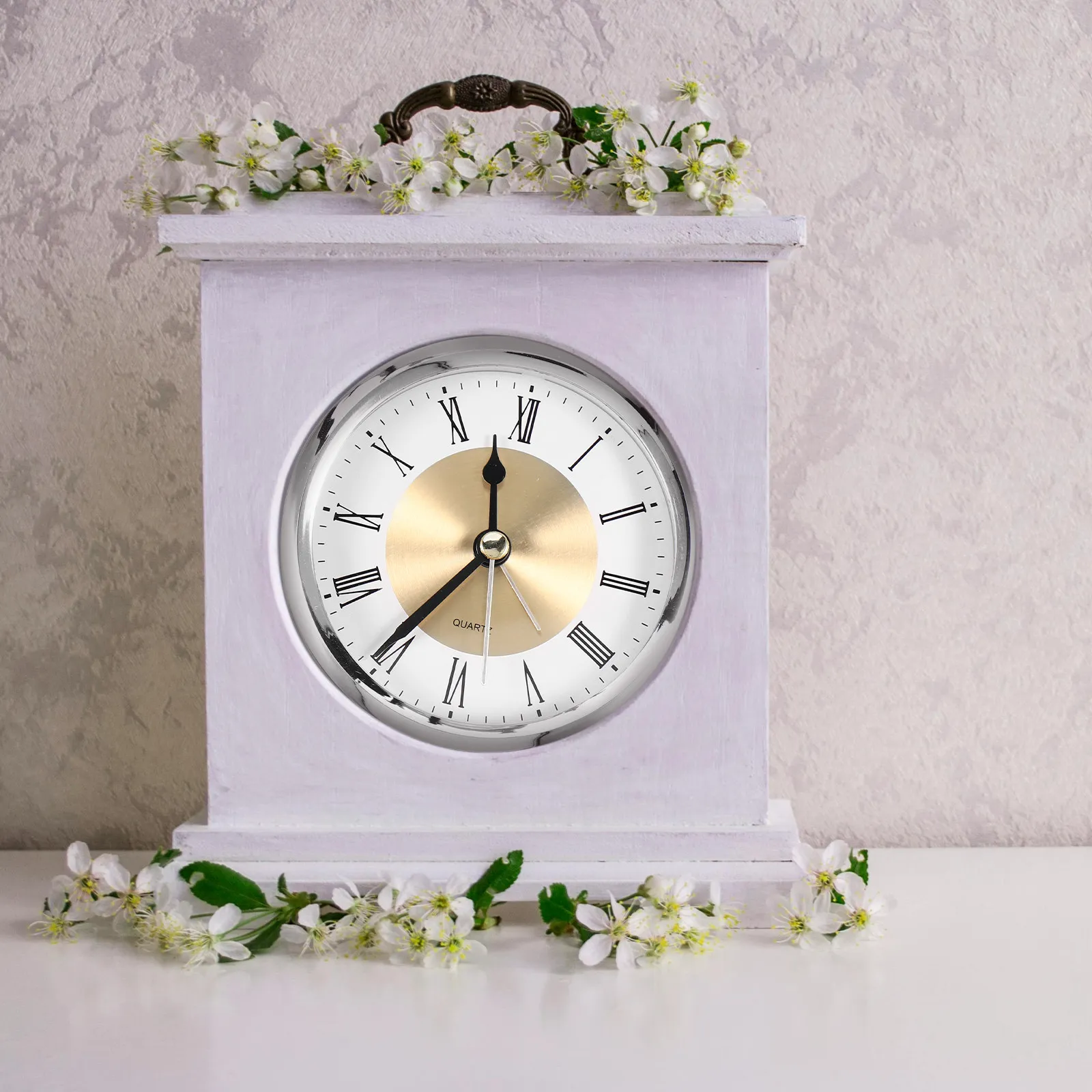 

Круглый кварцевый часовой механизм с кристаллами, изысканная работа, высокая стабильность, точное время, для самостоятельной сборки, винтажный, для стола