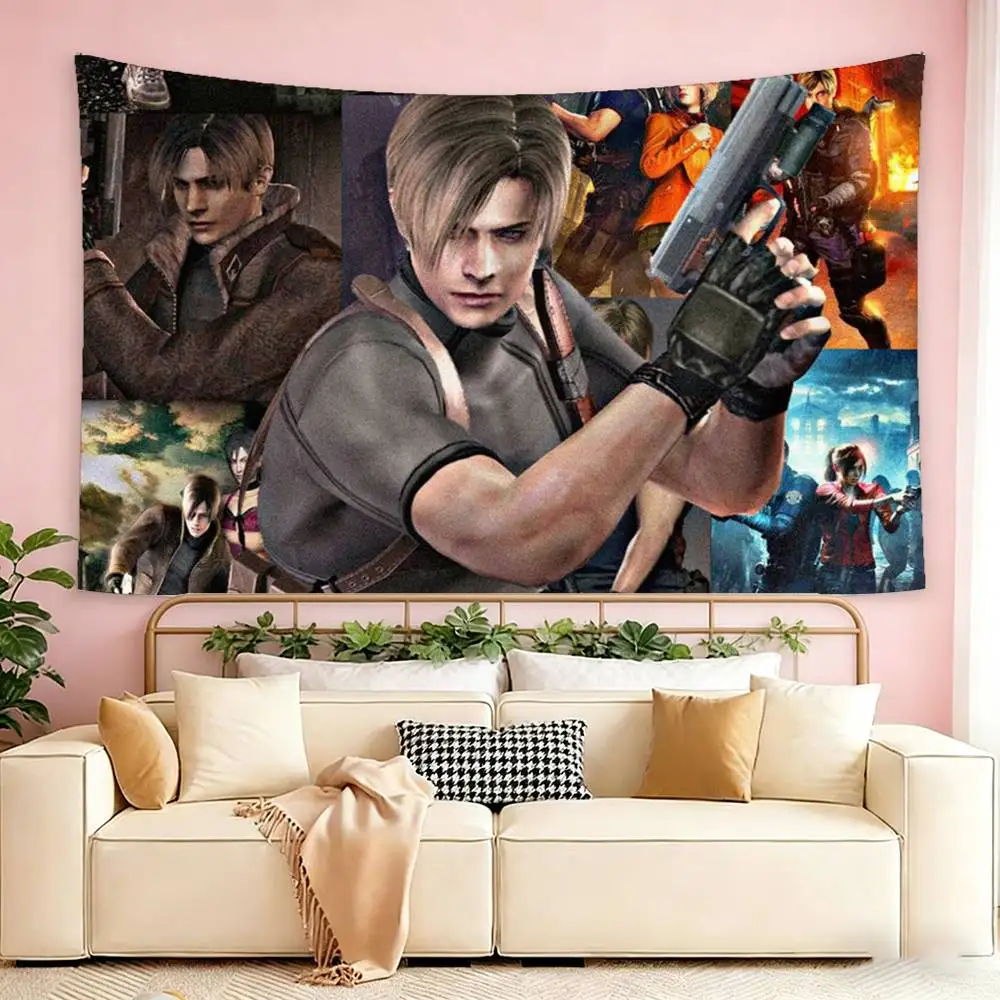 Game R-Resident E-Evil Requiem Leon Flags Suitable For Party Club Outdoor Interior Wall Decoration Banner Fans Gift