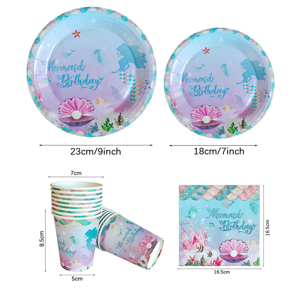 Kleine Meerjungfrau Cupcake Ständer Mädchen Baby Dusche Meerjungfrau Geburtstag Party Dekoration Meerjungfrau Cupcake Halter Kuchen Dekoration Lieferungen – Detail 8