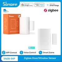 New Sonoff Zigbee Door Window Sensor SNZB-04P 5 Years Battery Life Support Alexa Google Home Assistant Smartthings Alice Hub