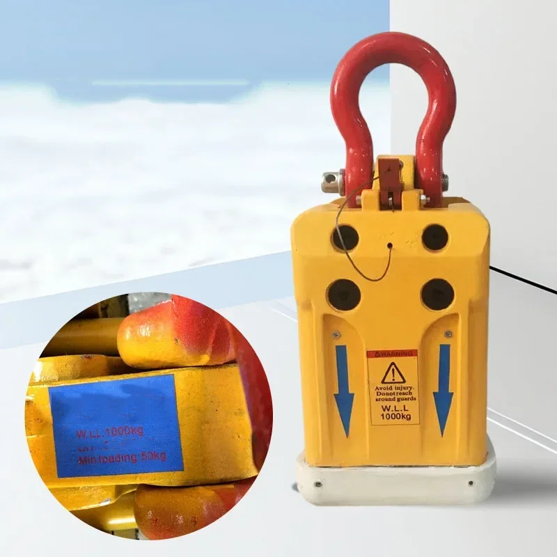 

Hot SalesStone Slab Liftier Clamp 1000KG Granite Marble Stone Slab Lifting Machine With White Rubber Range 10 To 50mm