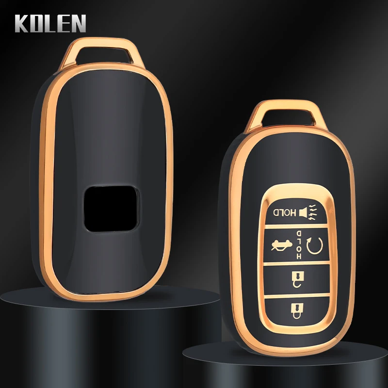TPU Car Remote Key Case Cover Shell Fob For Honda CRV Civic Accord CR-V 2022 5 Button Keyless Holder Shell Protector Accessories