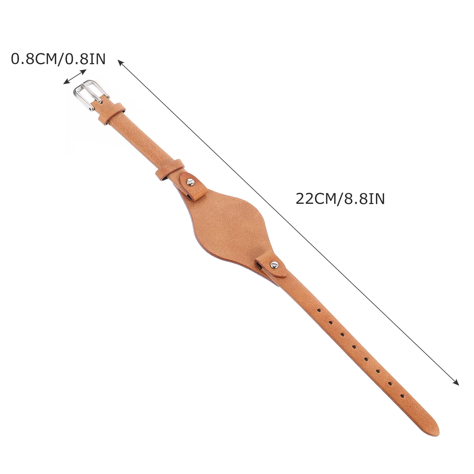 

Watch Strap for Women Light Brown Adjustable Bands Fashion Watch Straps Comfortable Breathable Cowhide Material