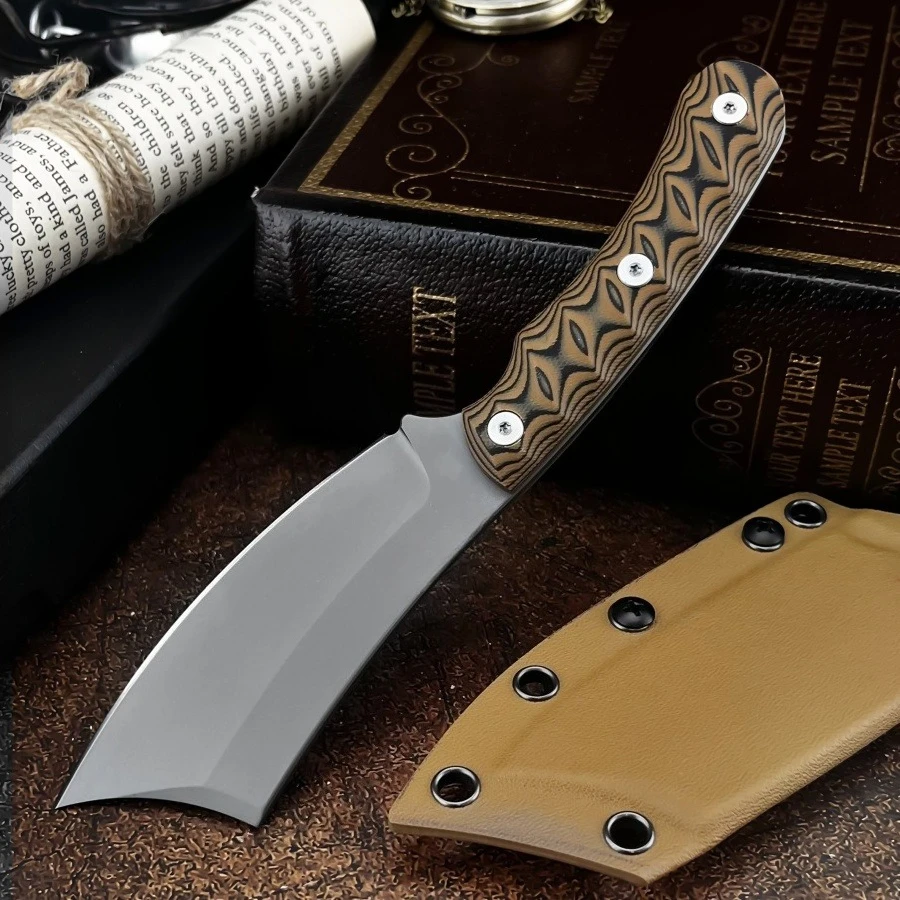 RMJ مع كيديكس غمد في الهواء الطلق بقاء شفرة مثبتة سكين EDC متعددة الوظائف دائم أدوات المرافق EDC سكاكين التخييم للرجال