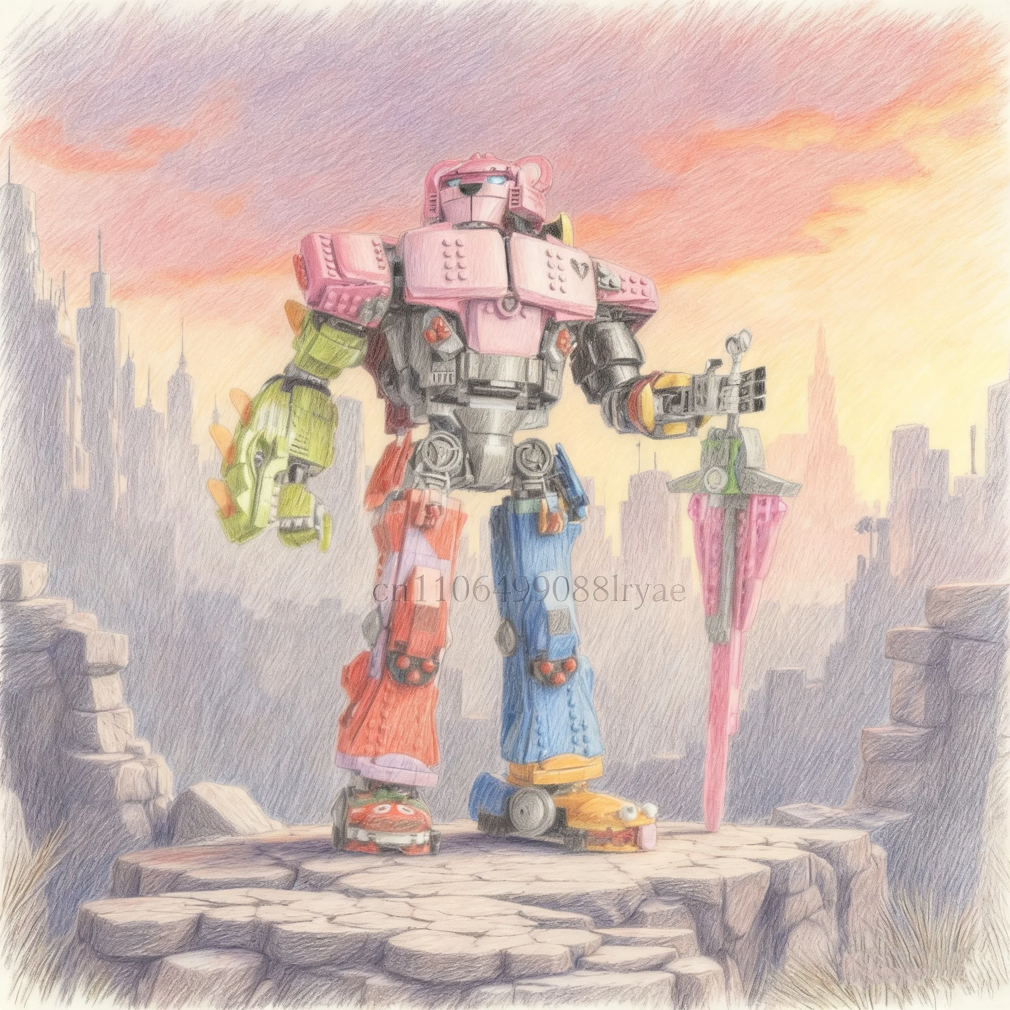 

2503 шт., коллекция строительных блоков, красочный робот-капитан, украшение игровой комнаты для взрослых, Рождественский подарок