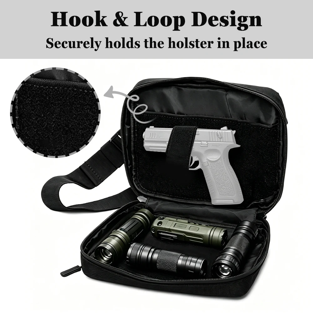 Hunting Gun Bag Waist Pack With Gun Holster Tactical Concealed Carry Outdoor Shooting Sports Handgun Case Storage Pouch For Men