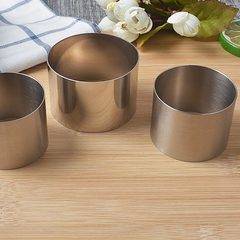 2 Inch Stainless Steel Cake Ring Mini Pastry Mold for Baking Mousse Layered Sponge Cake Round Dessert Mousse Mold
