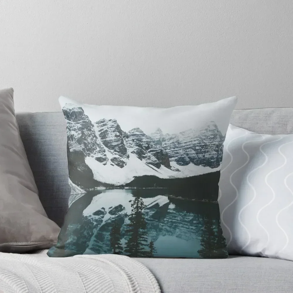 moraine lake Throw Pillow christmas ornaments 2025 Sofas Covers pillow