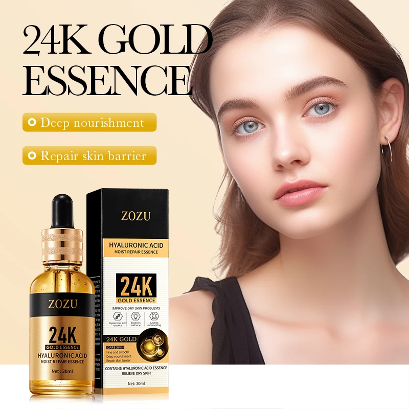 

1/3/5Pcs ZOZU 24K Gold Hyaluronic Acid Moisturizing Repairing Essence Anti Aging Facial Lifting nourishing Skin Care Serum
