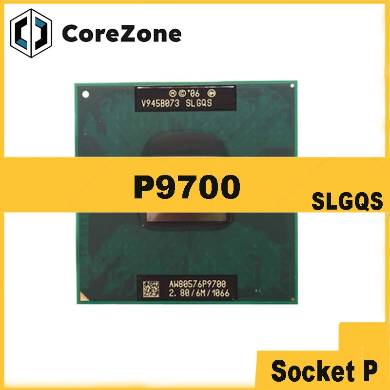 Core P9700 SLGQS 2.8 GHz Dual-Core Dual-Thread CPU Processor 6M 25W Socket P