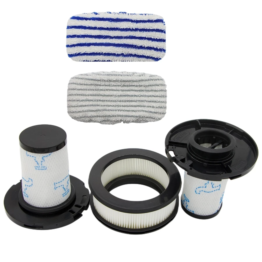 Rowenta X-Force Flex 14.60 Vacuum Cleaner Filter ZR9007 +ZR9008 HEPA Steam Mop Cloth Cover, Mop Head Accessories, Mop Cleaning