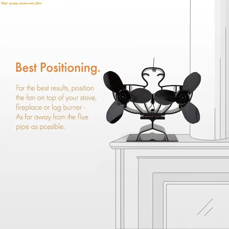 203F توفير الطاقة ، مروحة المواقد ذات الحرارة المزدوجة ، مروحة موقد تعمل بالحرارة.