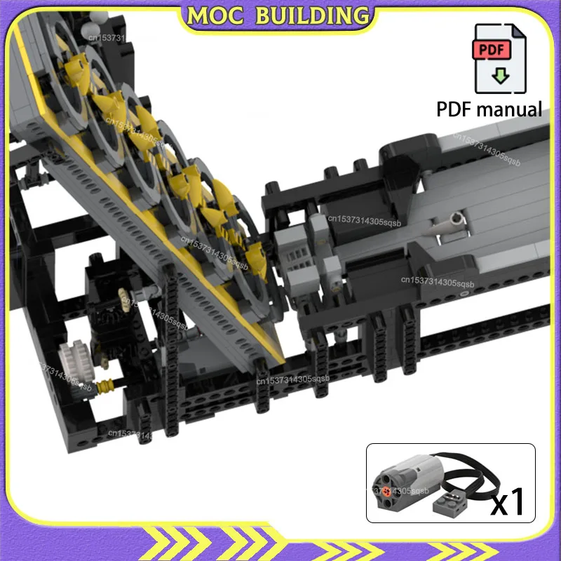 MOCBuilding Block กีฬารุ่น GBC Ball Counter เทคโนโลยีอิฐ DIY Assembly ชุด GBC Great Ball Contraption ของเล่นของขวัญ