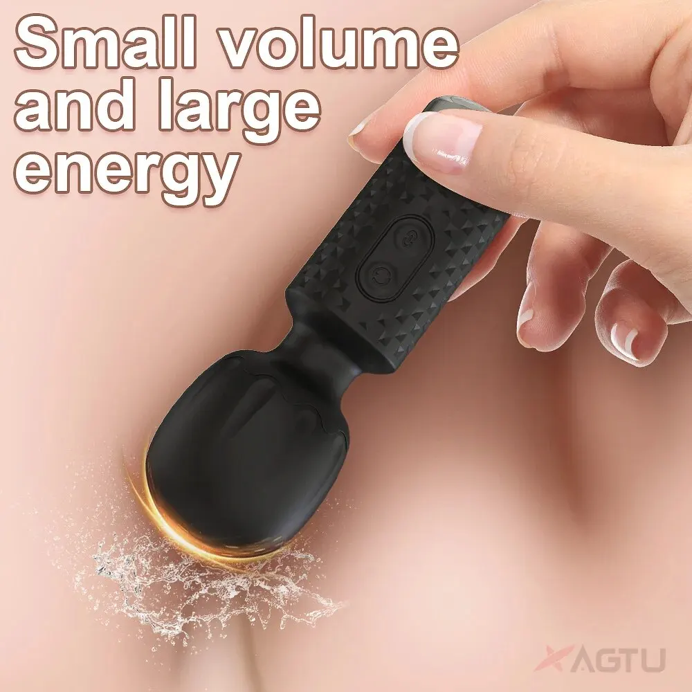 Mini Powerful AV Magic Wand Vibrator Women\'s Dildo 10 Speed G-Spot Clitoral Stimulator Masturbation Massager Adult Sex Toy