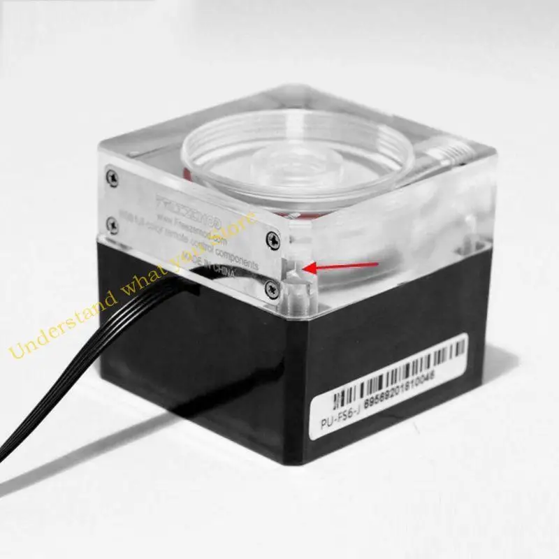 J60a RVB Fracture refroidissement à eau Pompe pour PC CPU 4 mètres Flux hauteur verticale 800L / H LED