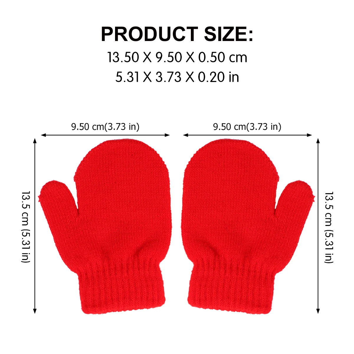 

12 Pairs Kids Winter Gloves Warm Knit Acrylic Mittens Neutral Color Childrens H wear Lightweight Toddler Accessories