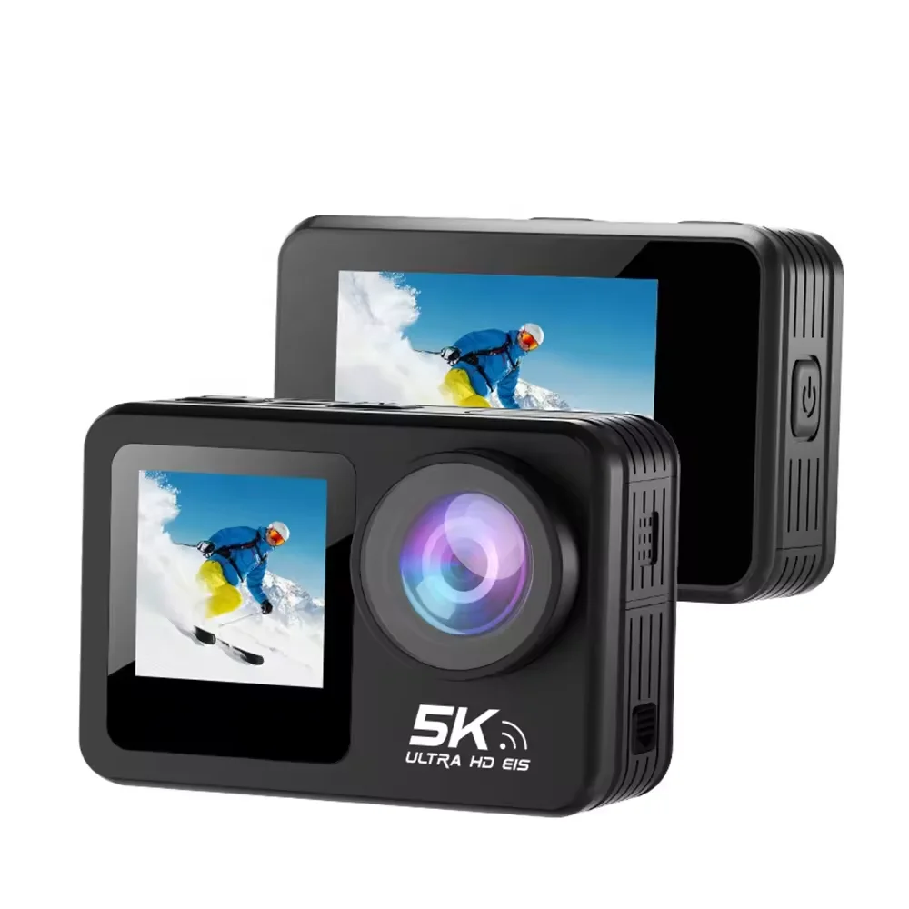 5k 60fps Go Pro Body Waterproof Sports Camera Nightshot Video Wifi Dual Screen 170 Wide Angle Mini Anti-shake Action Camera