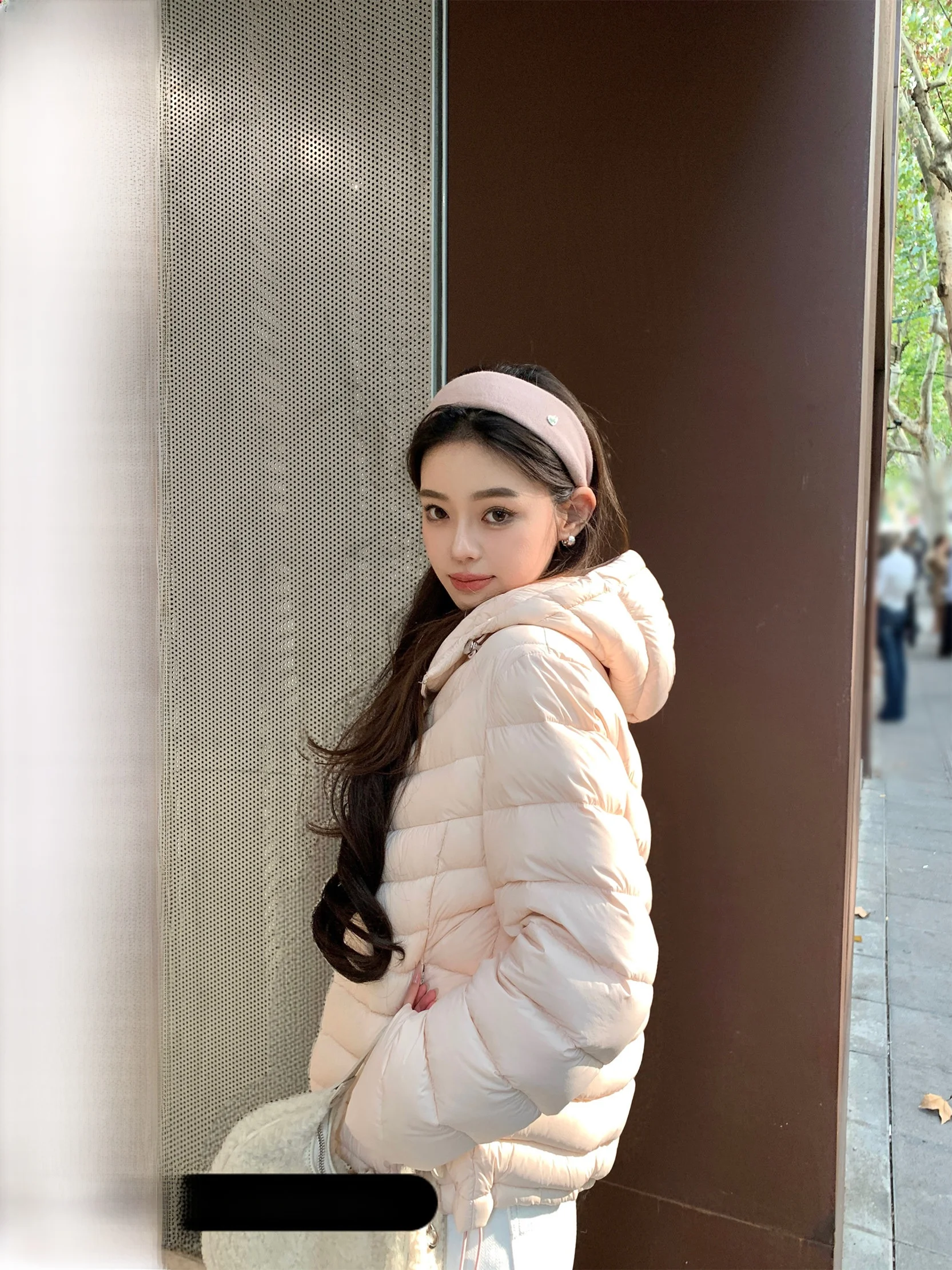 

Пуховик Dearhua Light Down Jaet из белого гусиного пуха, теплый, приталенный, с отделкой из риббона, в корейском стиле, для повседневной носки, с длинными рукавами, на молнии